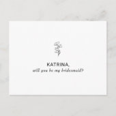 あなたは私の花嫁のメイド招待状葉書か インビテーションポストカード (正面)