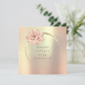 あなたは私の花嫁のメイド金ゴールドバラピーチコーラルになる 招待状 (スタンド正面)