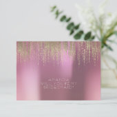 あなたは私の花嫁のメイド金雨薄紫Mauveになる 招待状 (スタンド正面)