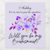 あなたは私の花嫁のワインラベルになるのだろうか ワインラベル (シングルラベル)