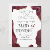 あなたは私の花嫁の上品なカードの白い 招待状 (正面)