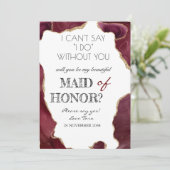 あなたは私の花嫁の上品なカードの白い 招待状 (スタンド正面)