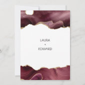 あなたは私の花嫁の上品なカードの白い 招待状 (裏面)