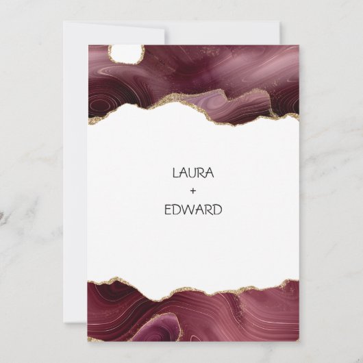 あなたは私の花嫁の上品なカードの白い 招待状 (裏面)