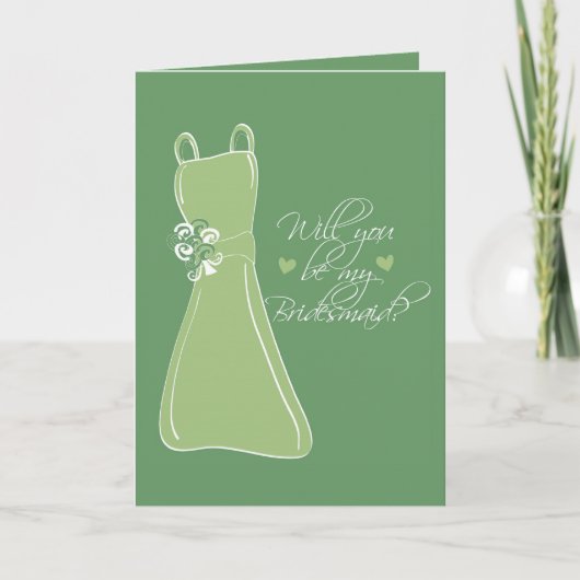 「あなたは私の花嫁の付き添いになってくれますか？」 招待状 (正面)