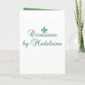 「あなたは私の花嫁の付き添いになってくれますか？」 招待状 (裏面)