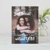 あなたは私の花嫁の付き添いになって下さい|フレン最高のド|花 招待状 (スタンド正面)