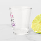 あなたは私の花嫁の付き添いになりますか？パーソナライズされた提案 ショットグラス (右)