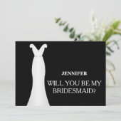 あなたは私の花嫁の付き添いになりますか？ 招待状 (スタンド正面)