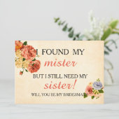 あなたは私の花嫁の付き添いになりますか? 招待状 (スタンド正面)