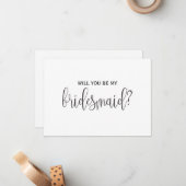あなたは私の花嫁の付き添いになるでしょうか ノートカード (正面/裏面インサイチュ)