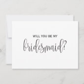 あなたは私の花嫁の付き添いになるでしょうか ノートカード (正面)