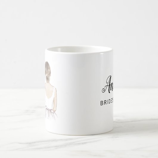 あなたは私の花嫁の付き添いのマグになってくれませんか。 コーヒーマグカップ (中央)