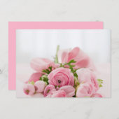 あなたは私の花嫁の付き添いブーケ招待状 招待状 (正面/裏面)