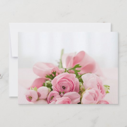 あなたは私の花嫁の付き添いブーケ招待状 招待状 (正面)