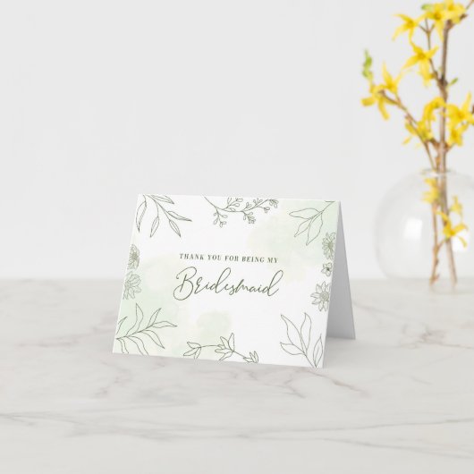 あなたは私の花嫁の名刺で結婚ありがとう カード (黄色い花)