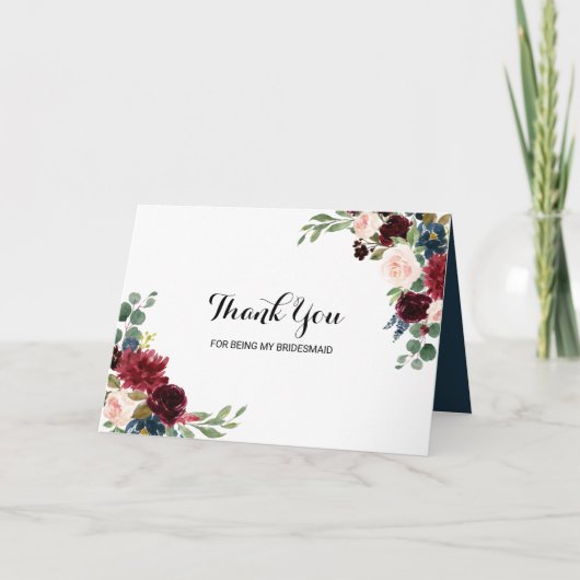 あなたは私の花嫁の名刺で結婚ありがとう サンキューカード (正面)