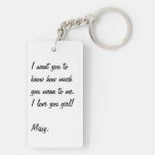 あなたは私の花嫁の提案をしてくれてありがとう キーホルダー (裏面)