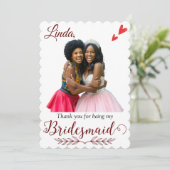 あなたは私の花嫁の提案をしてくれてありがとう サンキューカード (スタンド正面)