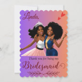 あなたは私の花嫁の提案をしてくれてありがとう サンキューカード (正面)