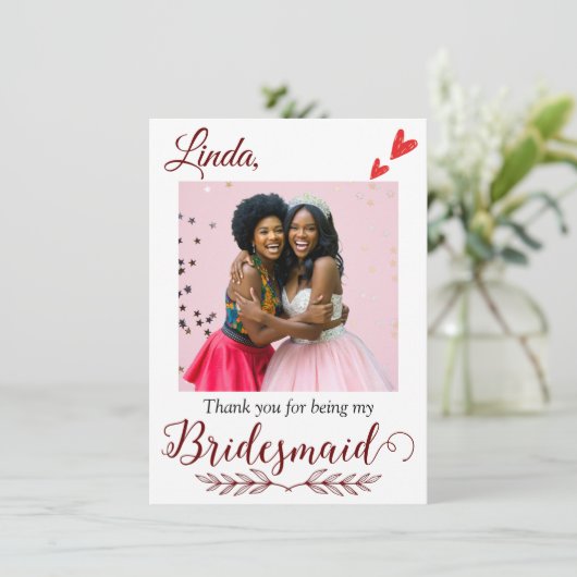 あなたは私の花嫁の提案をしてくれてありがとう サンキューカード (スタンド正面)