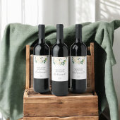 あなたは私の花嫁の緑の白い花になるだろうか ワインラベル