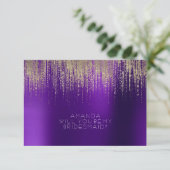 あなたは私の花嫁の黄金色の雨の紫の梅になるのだろうか 招待状 (スタンド正面)