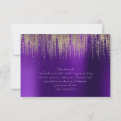 あなたは私の花嫁の黄金色の雨の紫の梅になるのだろうか 招待状 (裏面)