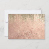 あなたは私の花嫁の黄金雨の銅のバラ 招待状 (正面)