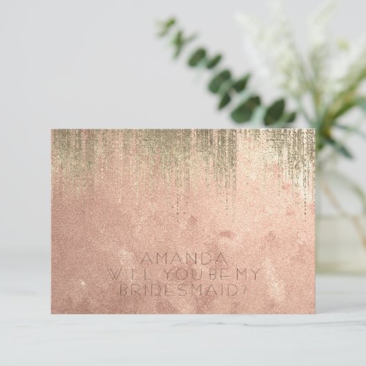 あなたは私の花嫁の黄金雨の銅のバラ 招待状 (スタンド正面)