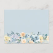 あなたは私の花嫁ボヘミアン・バニラブルーになるのだろうか インビテーションポストカード (裏面)