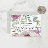 あなたは私の花嫁ボホフローラ水色 ノートカード (正面/裏面インサイチュ)