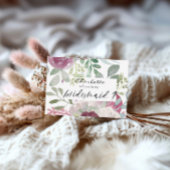 あなたは私の花嫁ボホフローラ水色 ノートカード