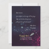 あなたは私の花嫁メイソンの瓶パープルのライトになるだろうか 招待状 (裏面)