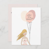 あなたは私の花嫁付き添いになりますか。 |ブライドメイドカード 招待状 (正面/裏面)