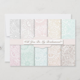 あなたは私の花嫁付き添いになりますか。ヴィンテージレ素朴ース 招待状