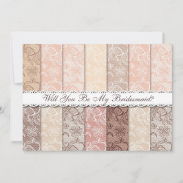 あなたは私の花嫁付き添いになりますか。ヴィンテージレ素朴ース 招待状