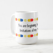 あなたは私の薬を飲み始めている コーヒーマグカップ (正面左)