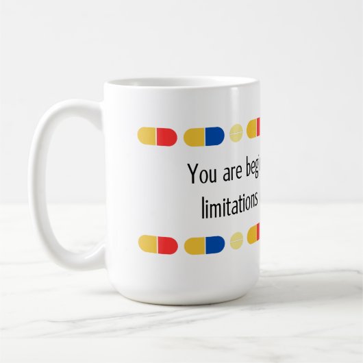 あなたは私の薬を飲み始めている コーヒーマグカップ (左)