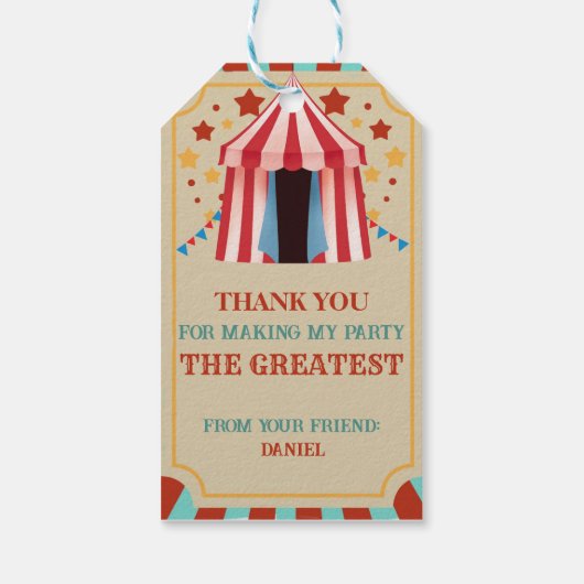 あなたは私の誕生日を作ってくれてあり素晴らしがとう ギフトタグ (裏面)