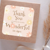 あなたは私の誕生日を素晴らしくデイジー スクエアシール