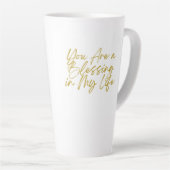 あなたは私の賛美人生の背の高いラテマグだ カフェラテマグ (右アングル)