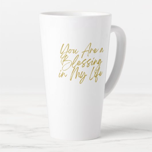 あなたは私の賛美人生の背の高いラテマグだ カフェラテマグ (右アングル)