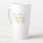 あなたは私の賛美人生の背の高いラテマグだ カフェラテマグ (左アングル)