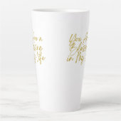 あなたは私の賛美人生の背の高いラテマグだ カフェラテマグ (正面)