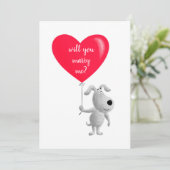 あなたは私の赤いハート犬の子犬の提案と結婚するか シーズンカード (スタンド正面)