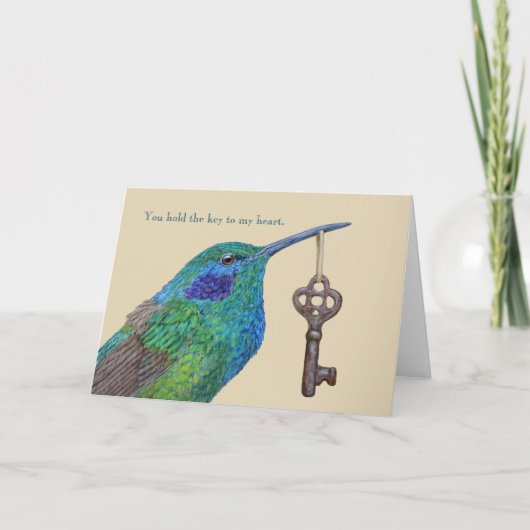 あなたは私の鍵カードにハートを持っている カード (正面)