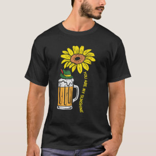 あなたは私の陽光ひまわりオクトーバーフェストビールドイツ Tシャツ