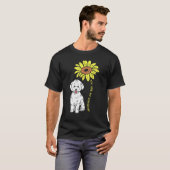 あなたは私の陽光ビション・フリーゼ ひまわり 犬 好き Tシャツ (正面フル)