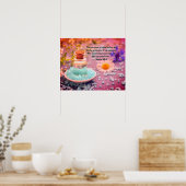 "あなたは私の頭を油で塗る"詩篇23:5 Prophetic ポスター (キッチン)